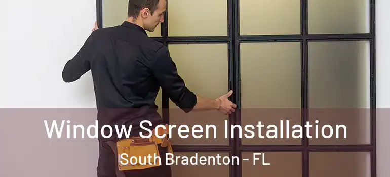 Window Screen Installation South Bradenton - FL